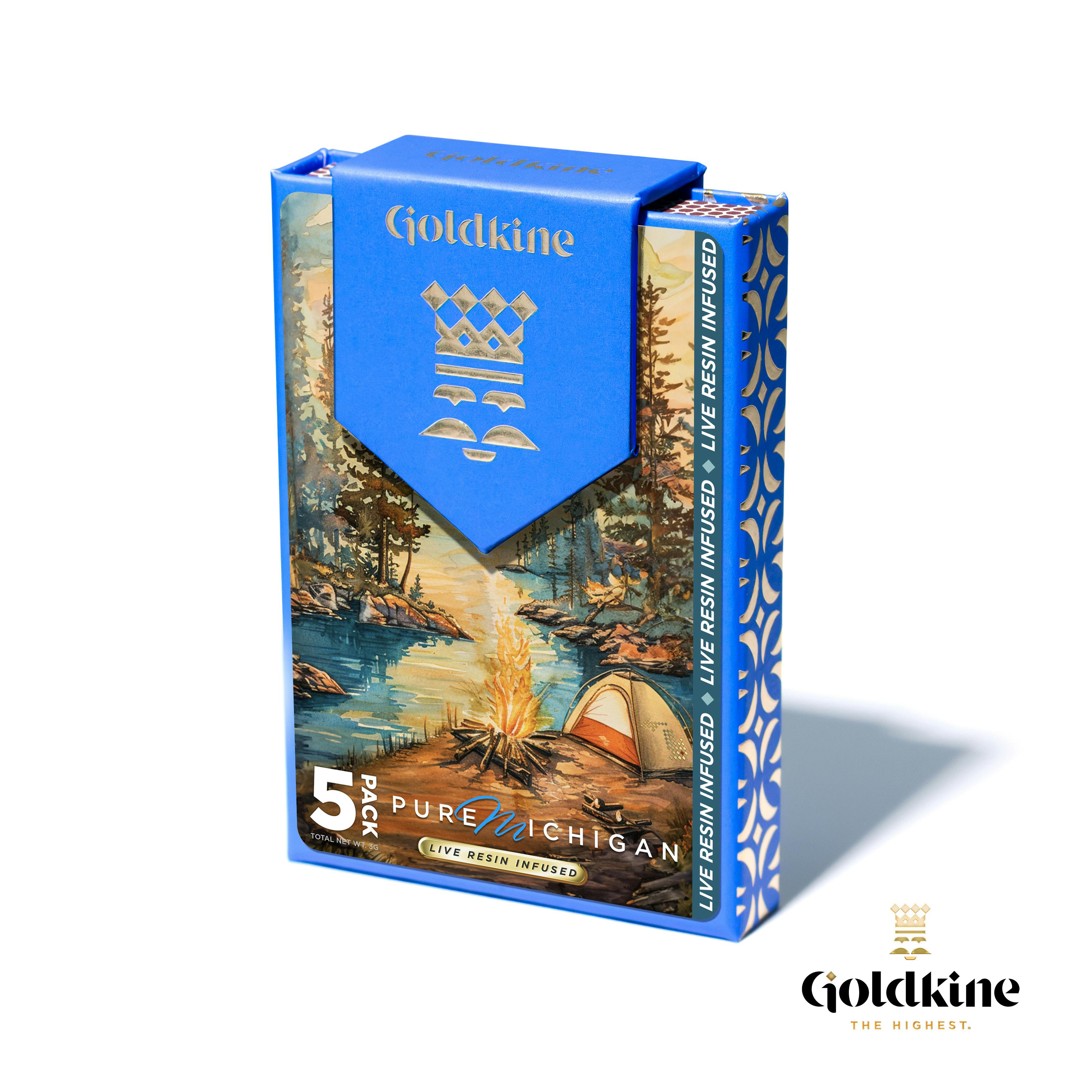 Photograph of product: Goldkine Infused 5pk Pure Michigan