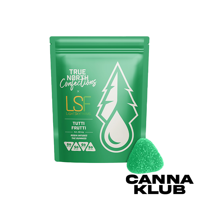 Photograph of product: 200MG TUTTI FRUTTI au chocolat ROSIN GUMMIES