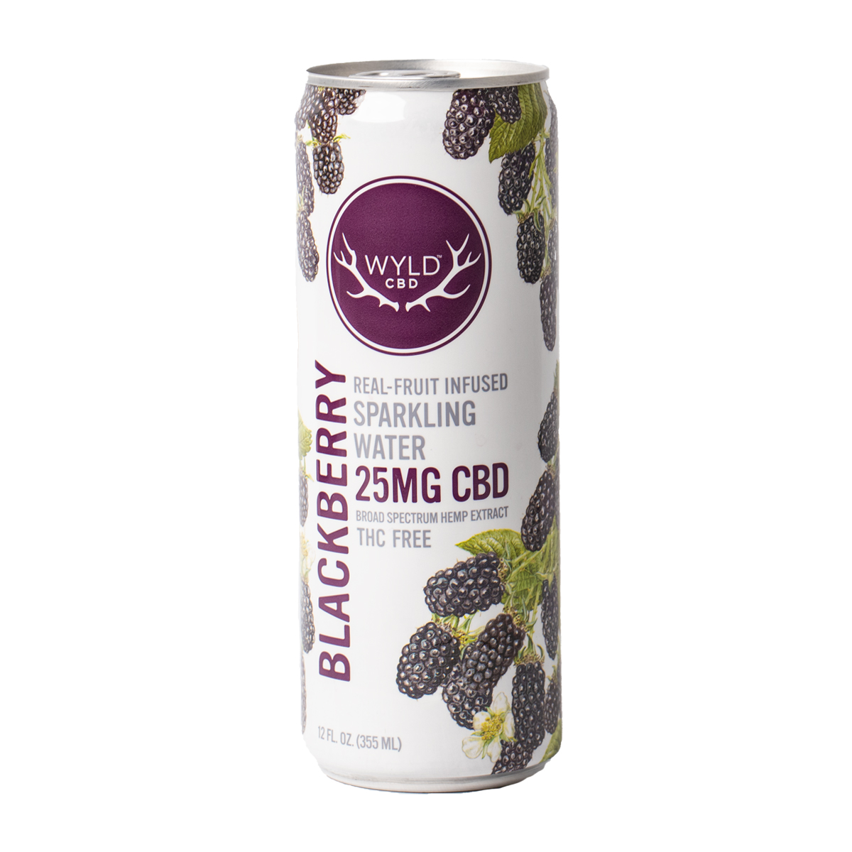Photograph of product: WYLD HEMP | Blackberry Sparkling Water | 25mg