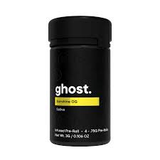 Photograph of product: Ghost / Infused Pre-Roll 4 Pack / Sunshine OG