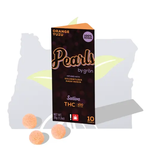 Photograph of product: Gron-Rosin Pearl 10Pk-Orange Yuzu