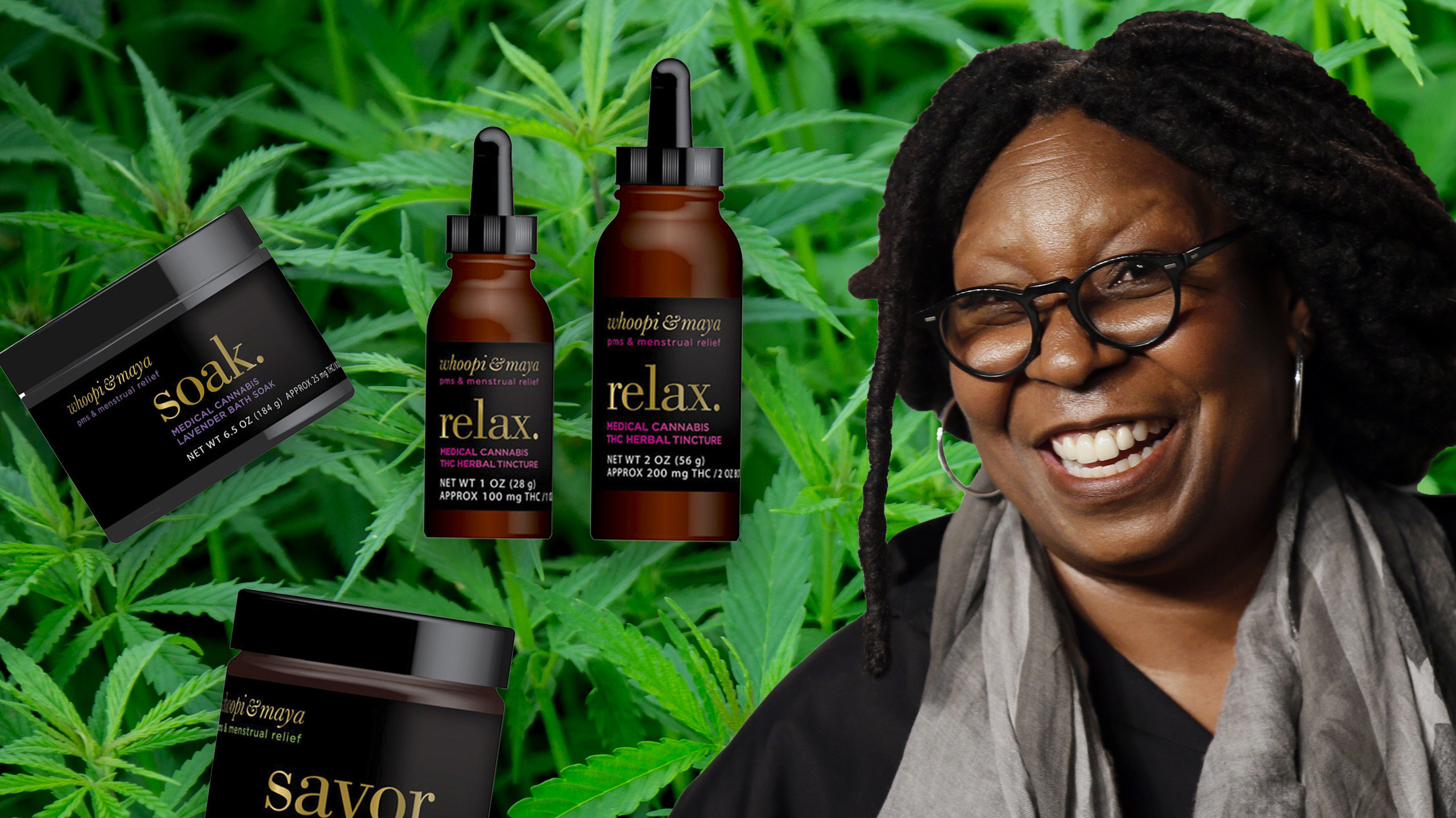 Photograph of product: WHOOPI & MAYA RUB | 2OZ | 1000 MG | LAVENDER