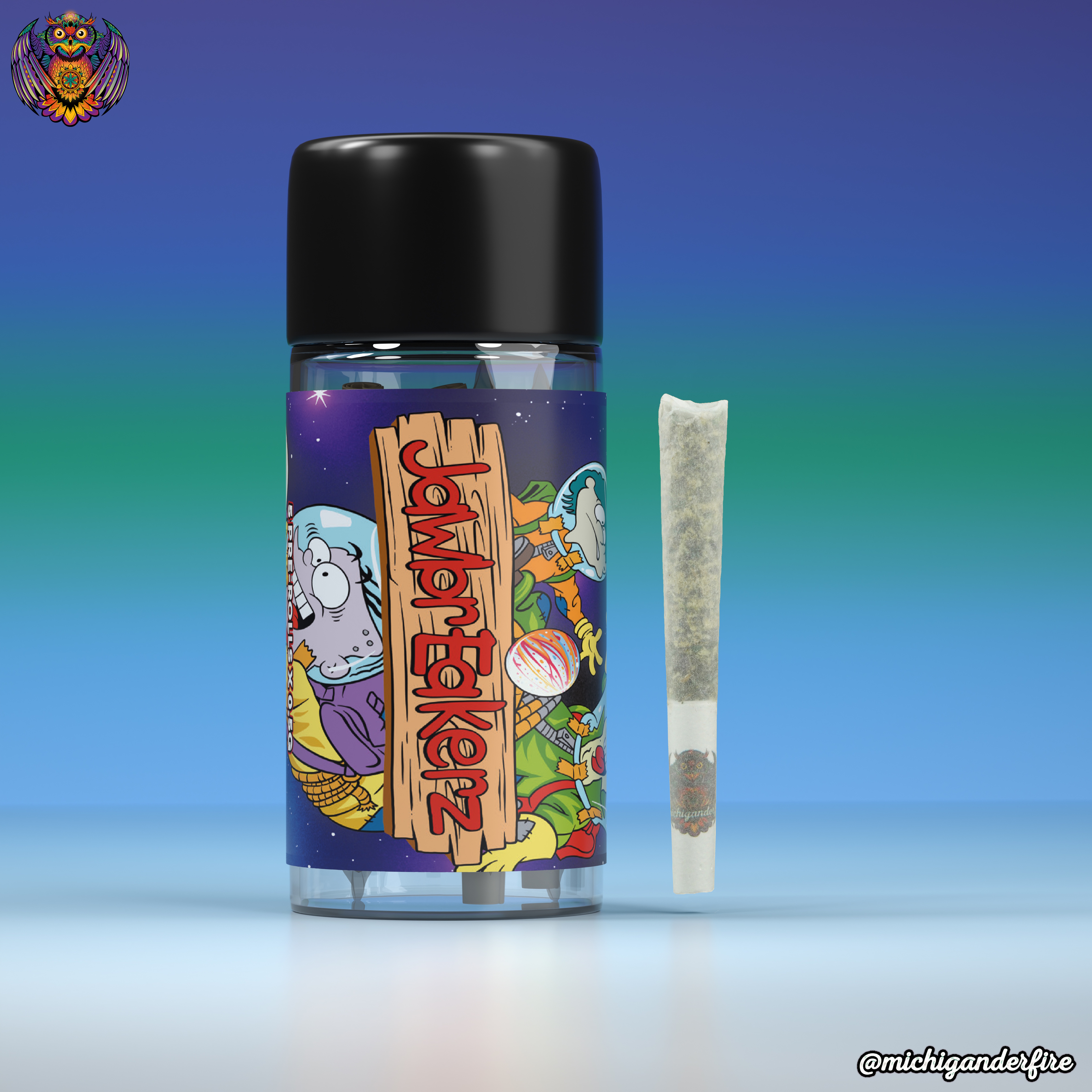 Photograph of product: Pre-Roll | Michigander Fire | Jawbreakerz 5 pack