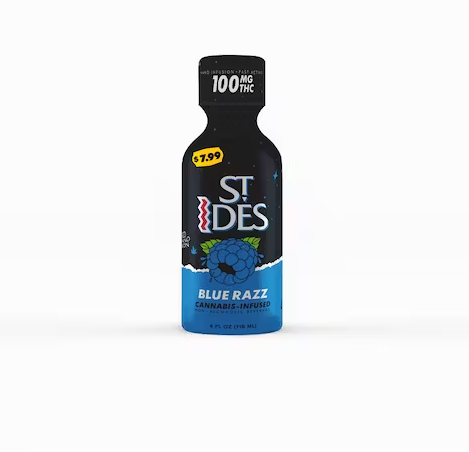 Photograph of product: St Ides Shot 100mg Blue Raz