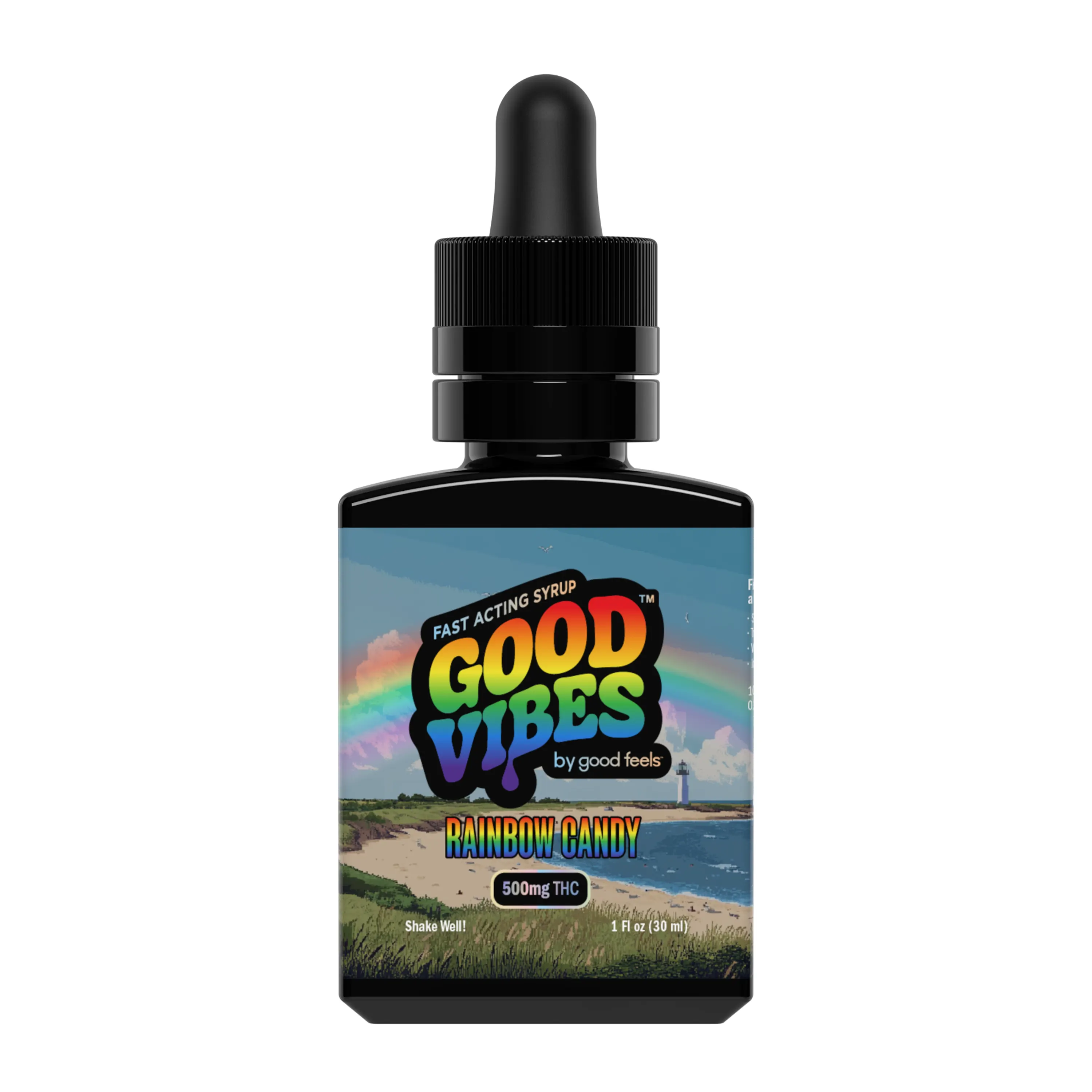 Photograph of product: Good Vibes | Pride | Rainbow Candy | Tincture | 500mg