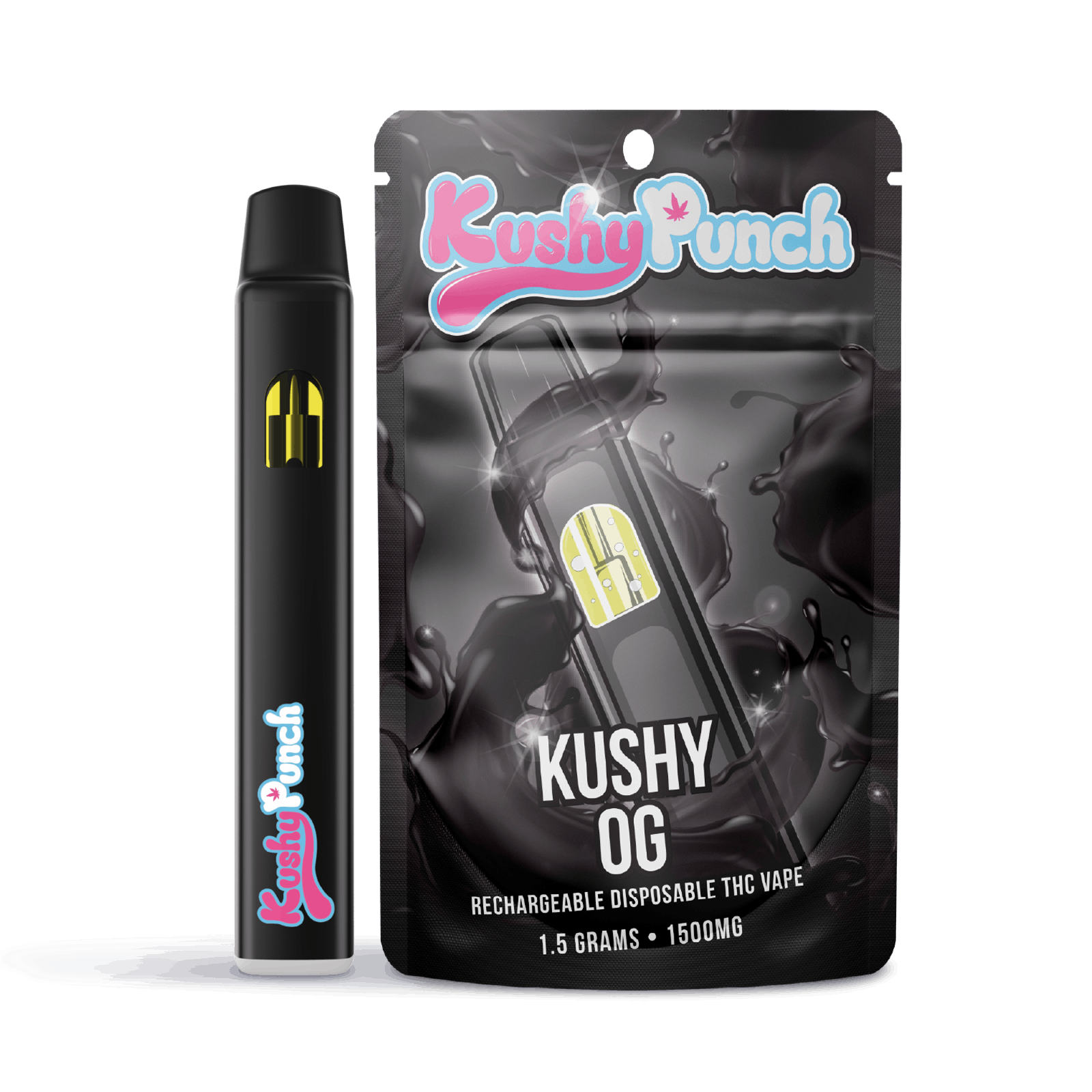 Photograph of product: KUSHY PUNCH | Vape Cartridge | Disposable | Kushy OG