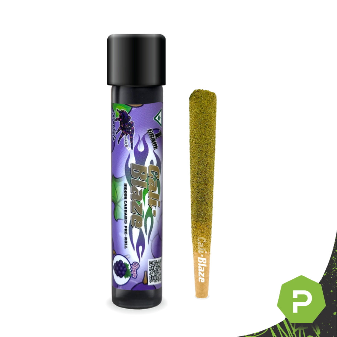 Photograph of product: Cali Blaze Tarantula Preroll | Grape