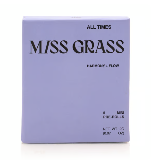 Photograph of product: AWH Pre Rolls Miss Grass - All Times Mini's 2G (5pk)