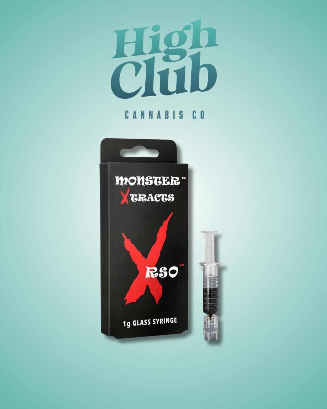 Photograph of product: Monster Xtracts | RSO Syringe