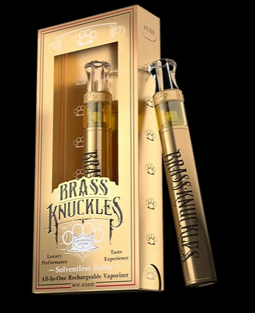 Photograph of product: Brass Knuckles - Live Rosin Disposable - Papaya