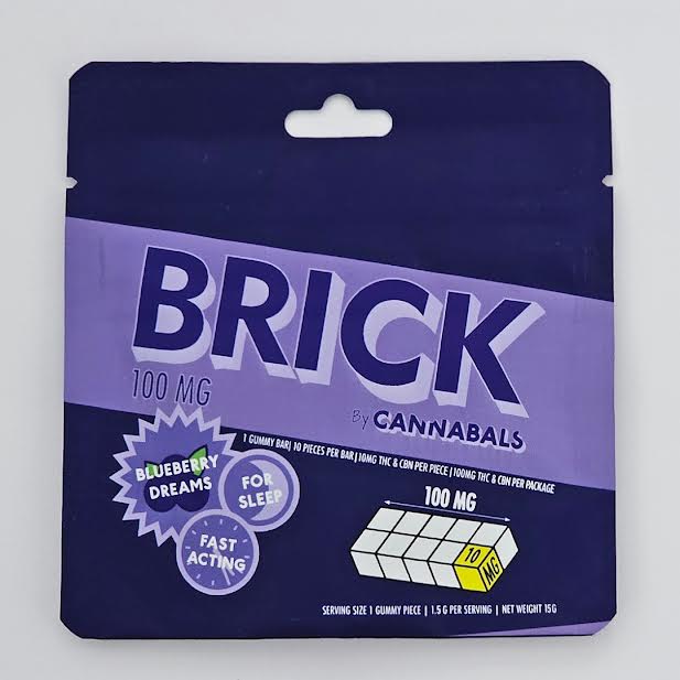 Photograph of product: Cannabals | Blueberry Dreams | 100mg Brick