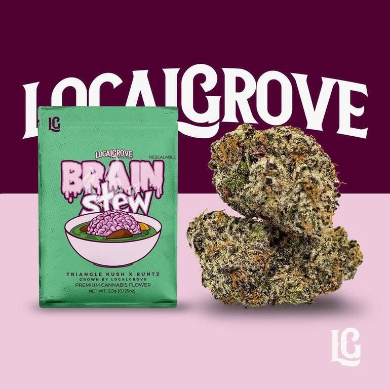 Photograph of product: Local Grove Prepackaged Flower | Brain Stew | 3.5G