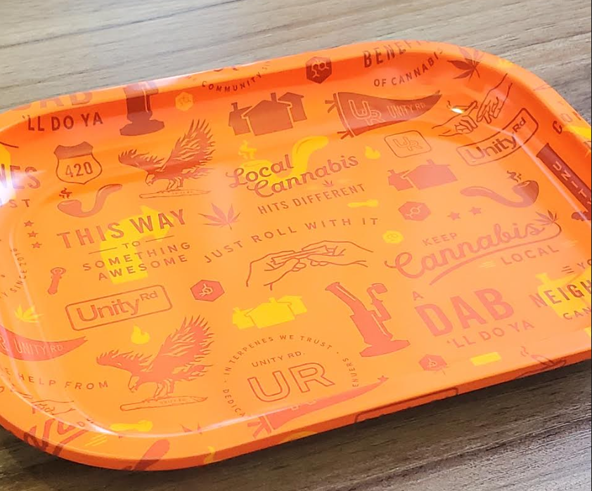 Photograph of product: Unity Rd. - Branded Rolling Tray - Small