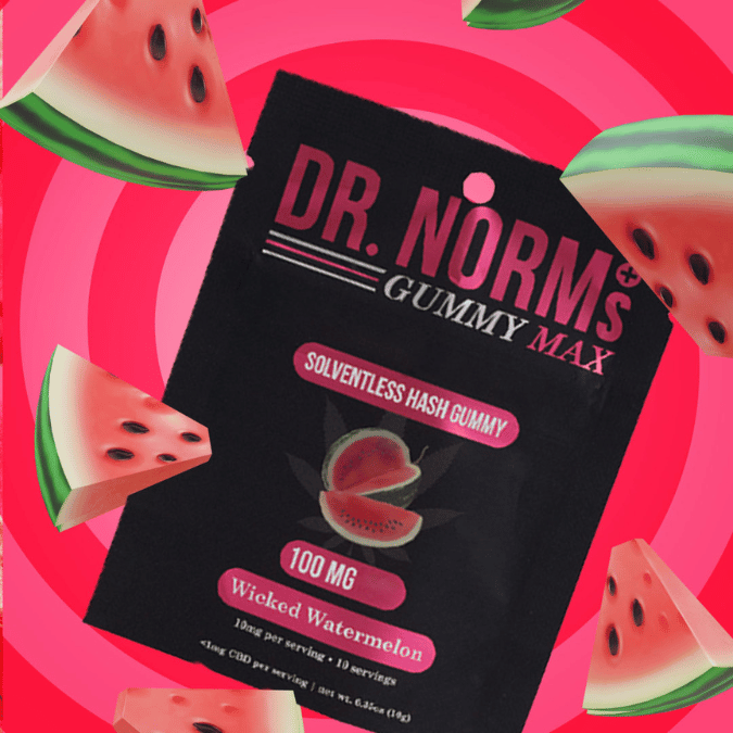Photograph of product: Dr. Norms | SH Gummy MAX 100mg | Wicked Watermelon