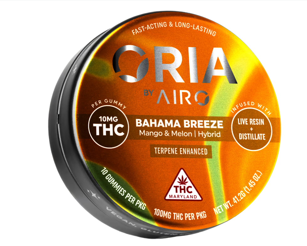 Photograph of product: Bahama Breeze Gummies (10pk) 100mg