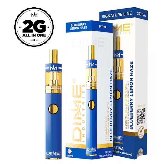 Photograph of product: Dime - Blueberry lemon haze - - AIO