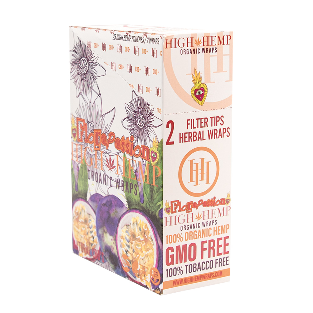 Photograph of product: High Hemp | Organic CBD Wraps 2 PK | Flora Passion