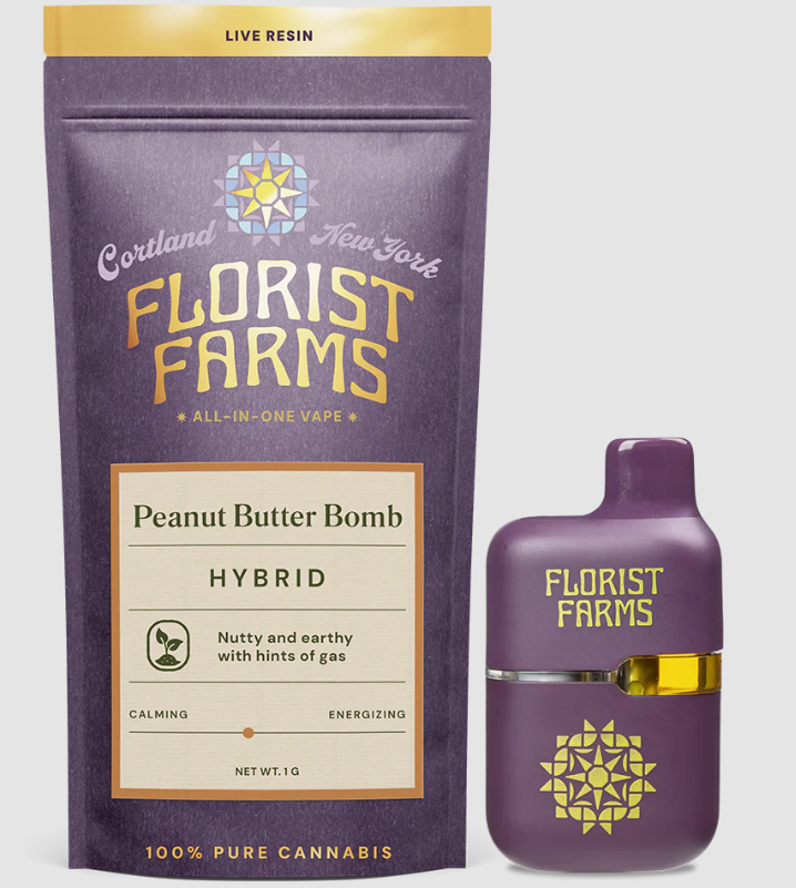 Photograph of product: Peanut Butter Bomb - Live Resin - Disposable Vape
