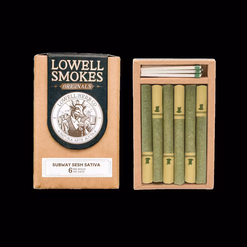 Photograph of product: Subway Sesh - LOWEL-PreRolls 6pk