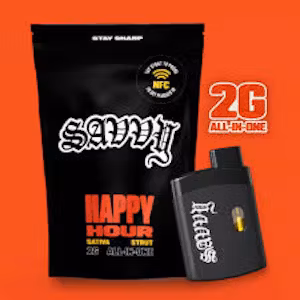 Photograph of product: Savvy Strut AIO Vape 2g- Juicy Mango