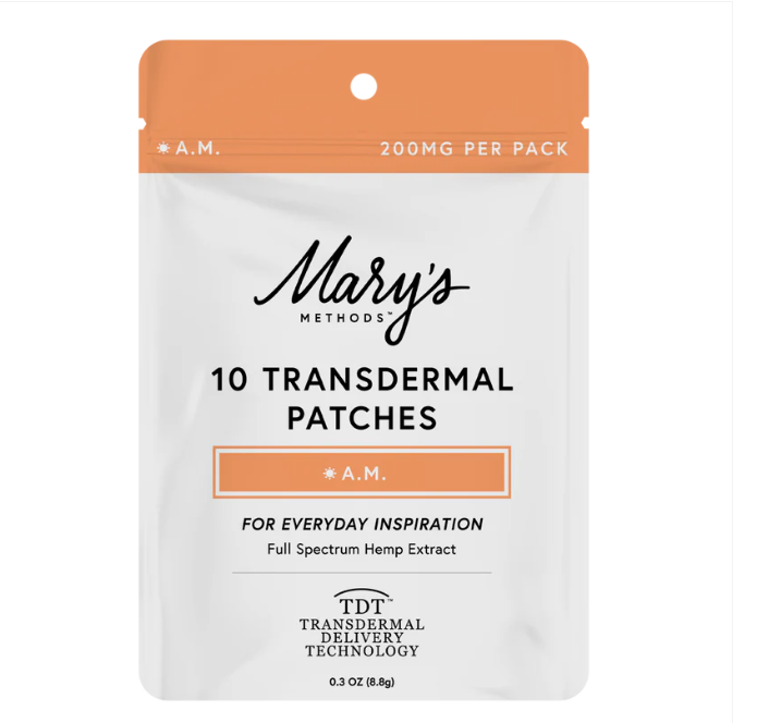 Photograph of product: Mary's Methods - Transdermal Patch - 1:1 CBG/CBD - 10pk - AM