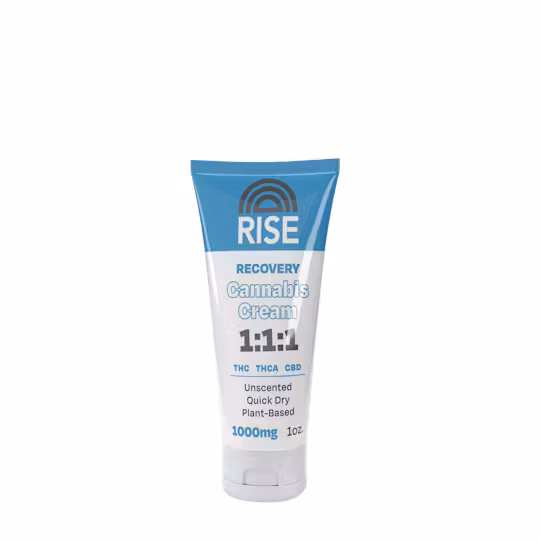 Photograph of product: Rise | Recovery Cream 1:1:1 | 1,200mg TH-oui/TH-ouiA/CBD