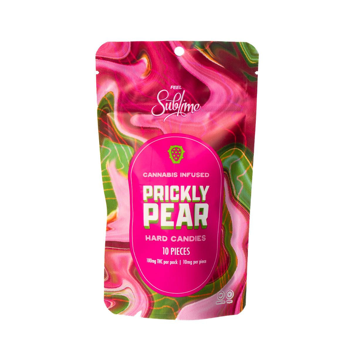 Photograph of product: SUBLIME - HARD CANDY RSO - 100MG - 10PK - PRICKLY PEAR