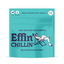 Photograph of product: Effin-Chillin Relaxing Razz 1:1 TH-oui:CBD 100mg