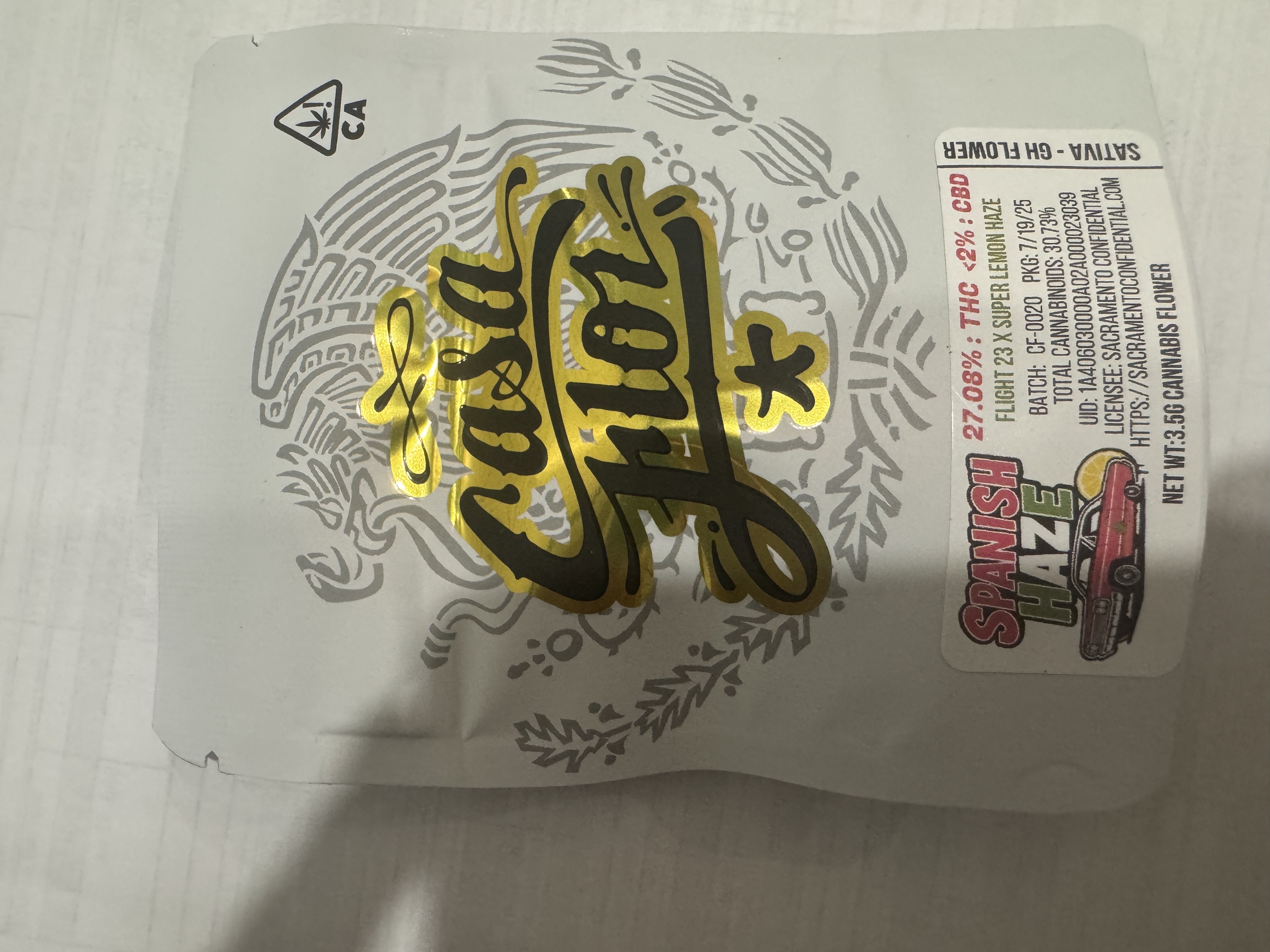 Photograph of product: SPANISH HAZE 3.5G FLOWER - 3.5 G