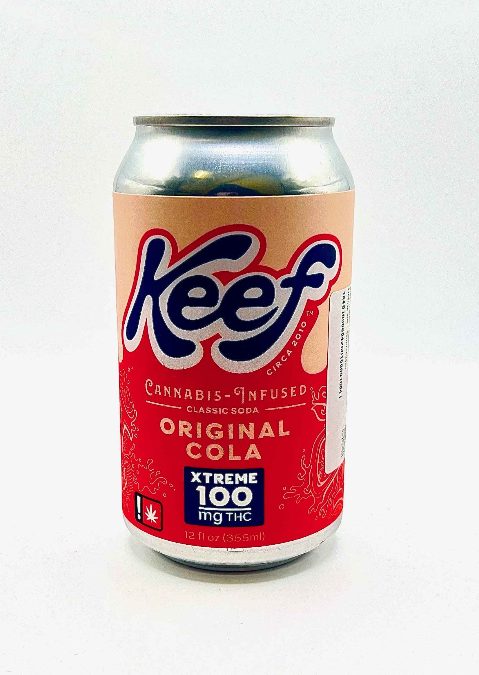Photograph of product: Keef Cola | Original Cola | TH-oui | 100mg Infused Soda