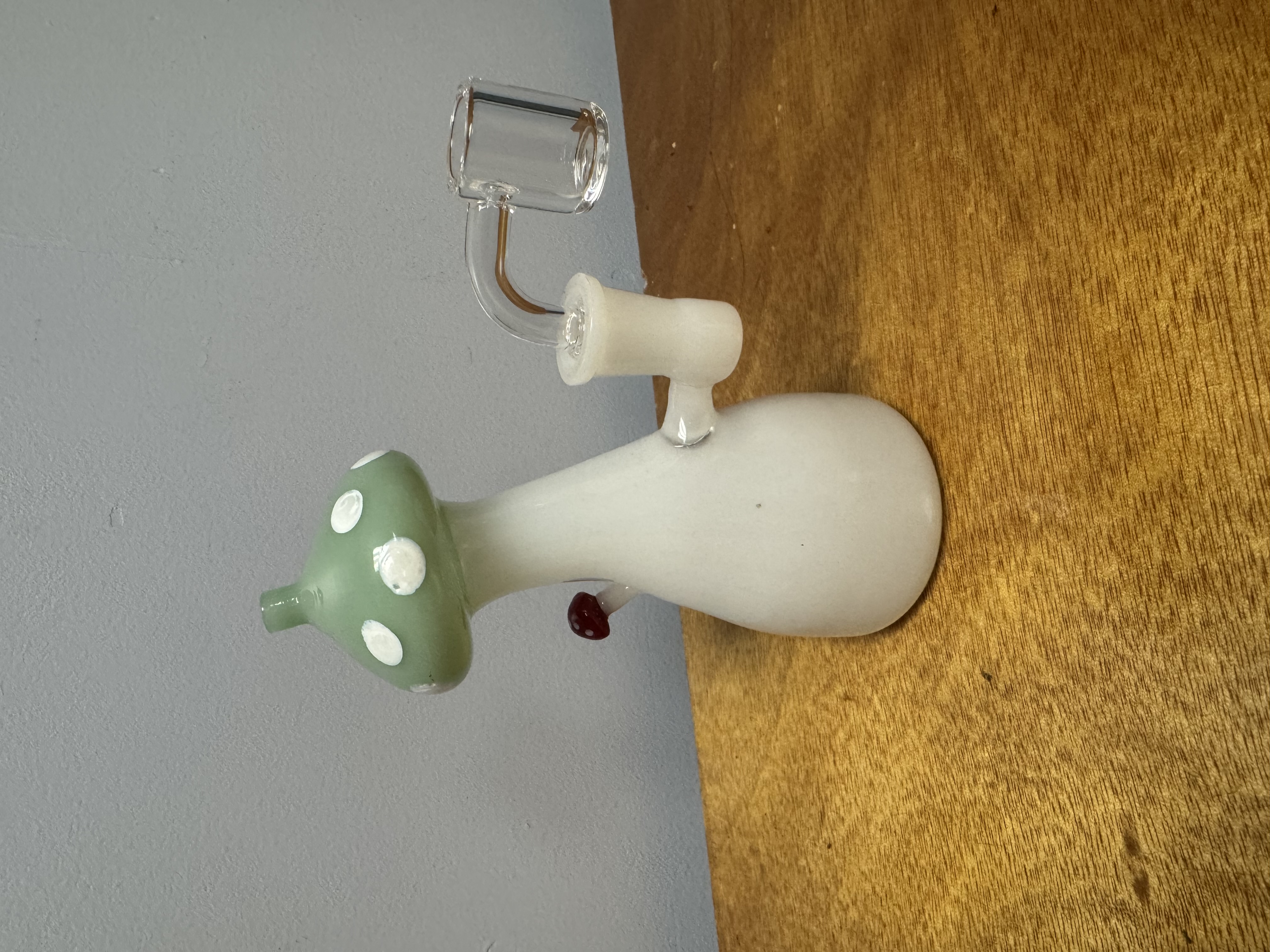 Photograph of product: 6" SirEEL MirageStone Mushroom Rig w/ banger