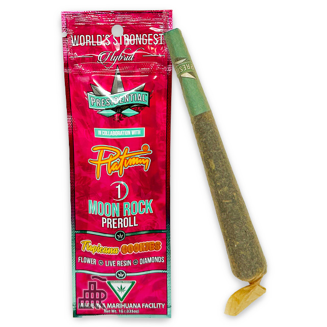 Photograph of product: Cherry Gelato | Moon Rock Infused | Mini Blunts | 3pk