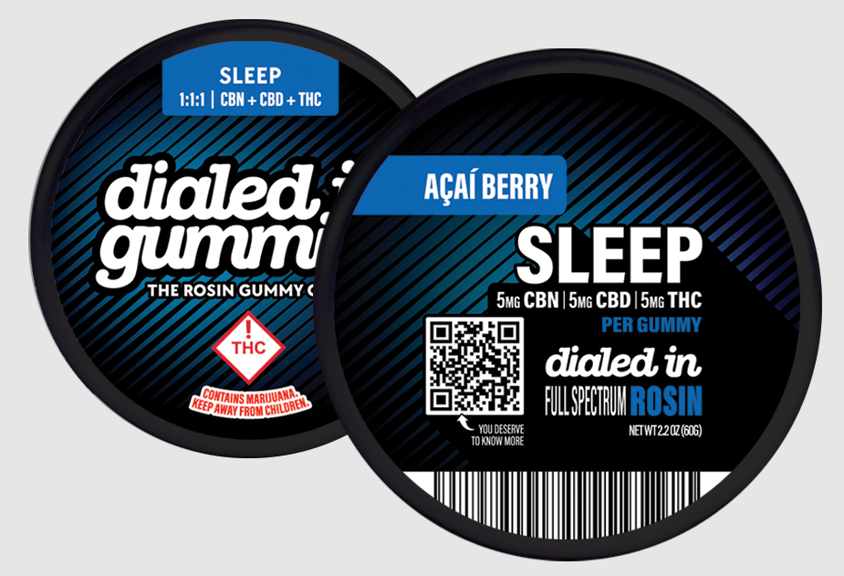 Photograph of product: Dialed-In | Gummies | Sleep 1:1:1