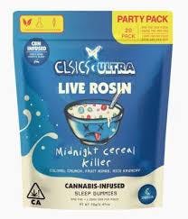 Photograph of product: Midnight Cereal Killer 5:1 | TH-oui:CBN Live Rosin Gummies 100mg 20pk