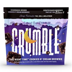 Photograph of product: Cookies n Cream | Night Time Brownies 100mg
