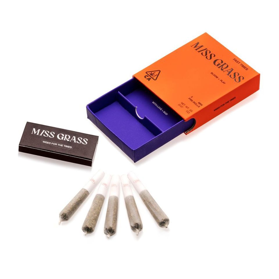 Photograph of product: Miss Grass | Fast Times | Pre-Rolls | 5 pk | 2g