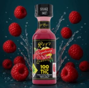 Photograph of product: Raspberry Lil Ray's Lemonade | 100mg