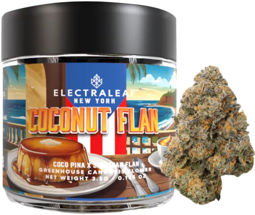 Photograph of product: Electraleaf- Flower- Coconut Flan (H) - 3.5g