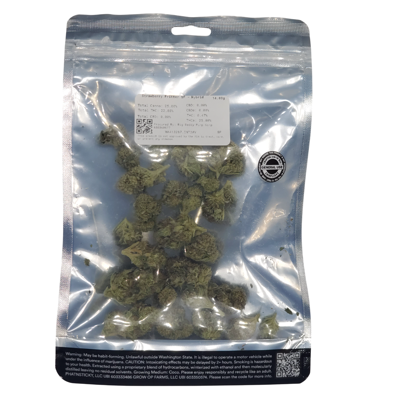 Photograph of product: Snickle Fritz Strawberry Fritter 3.5g