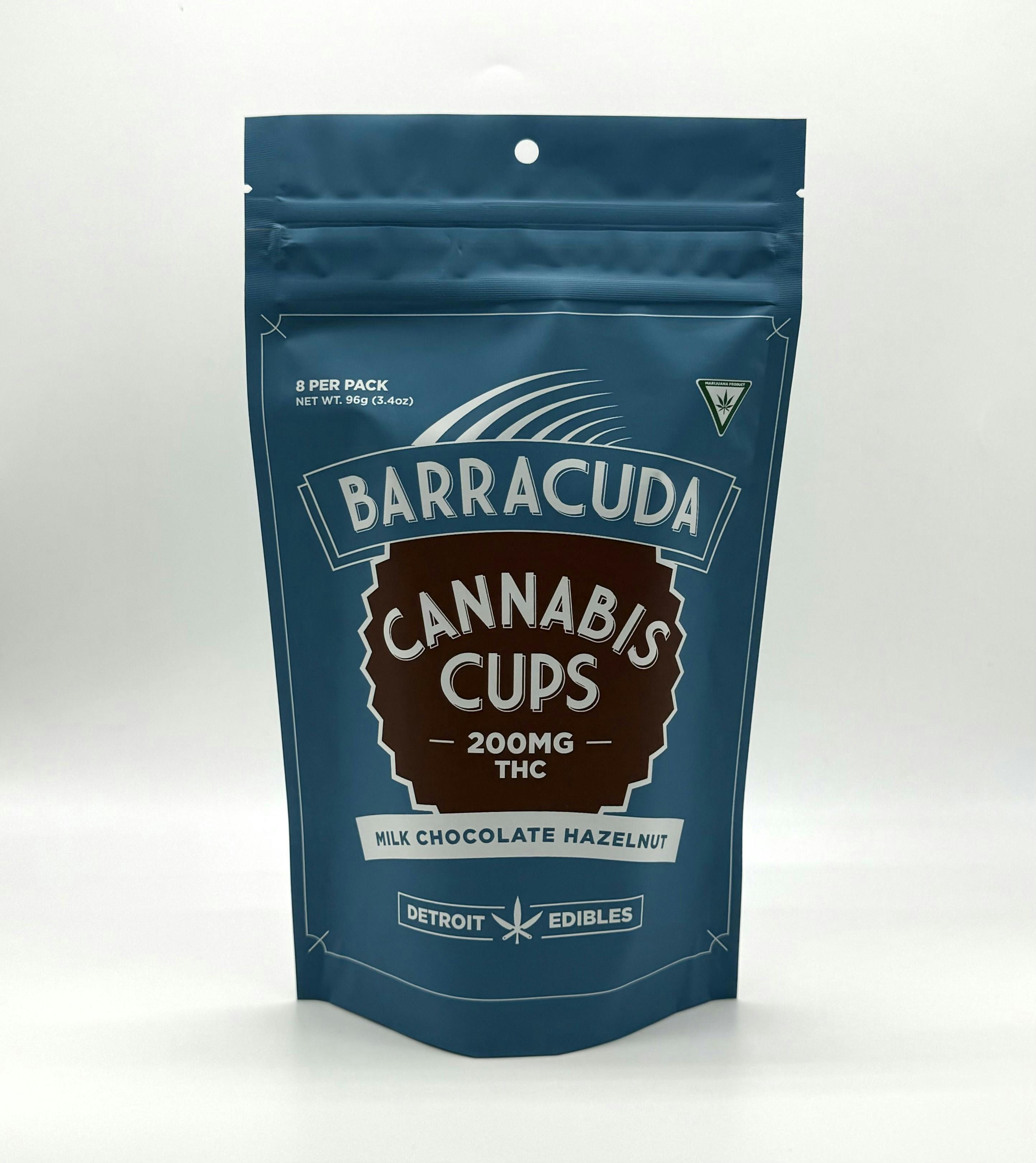 Photograph of product: Barracuda - 200mg Cups - Milk Chocolate Hazelnut