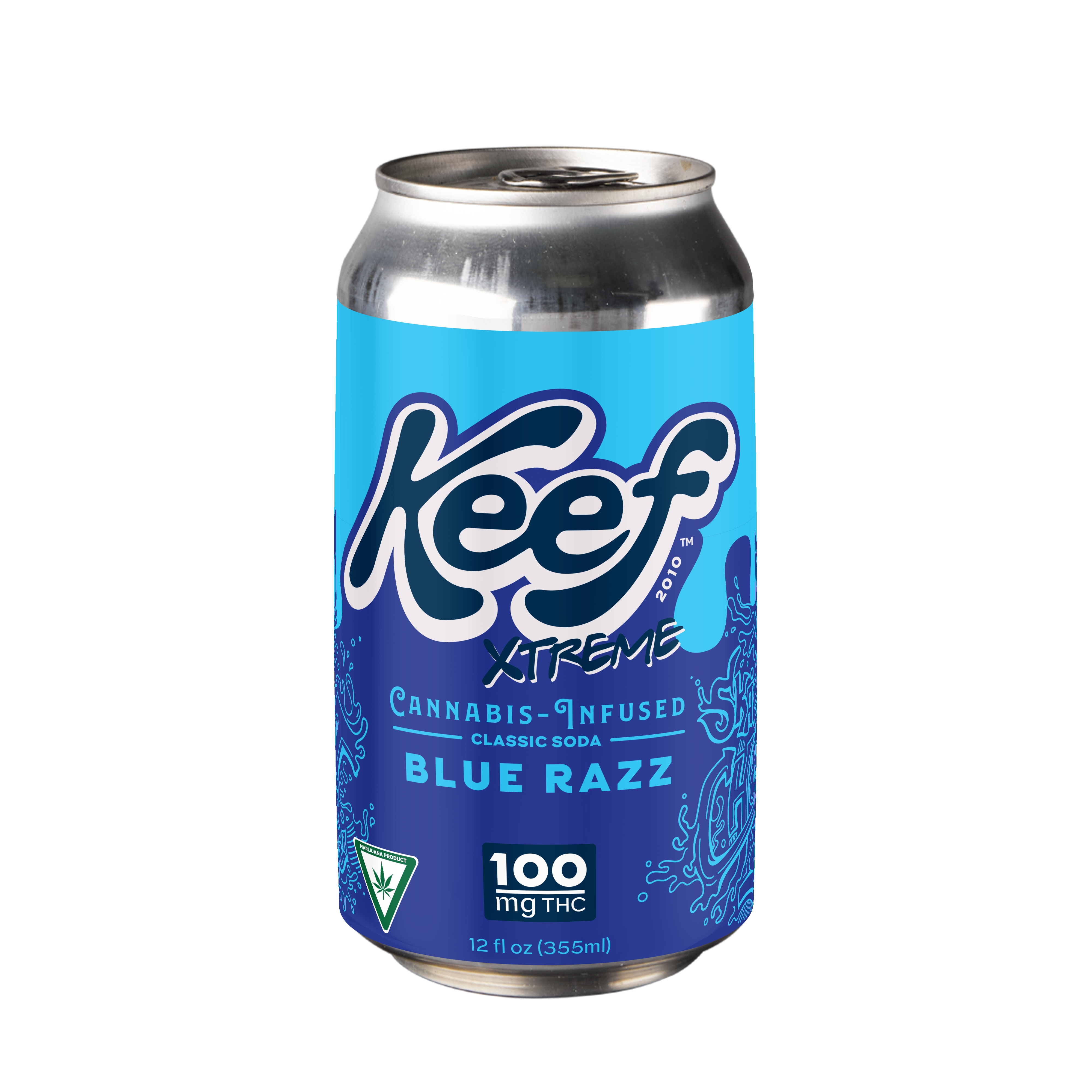 Photograph of Product: Blue Razz Xtreme Soda