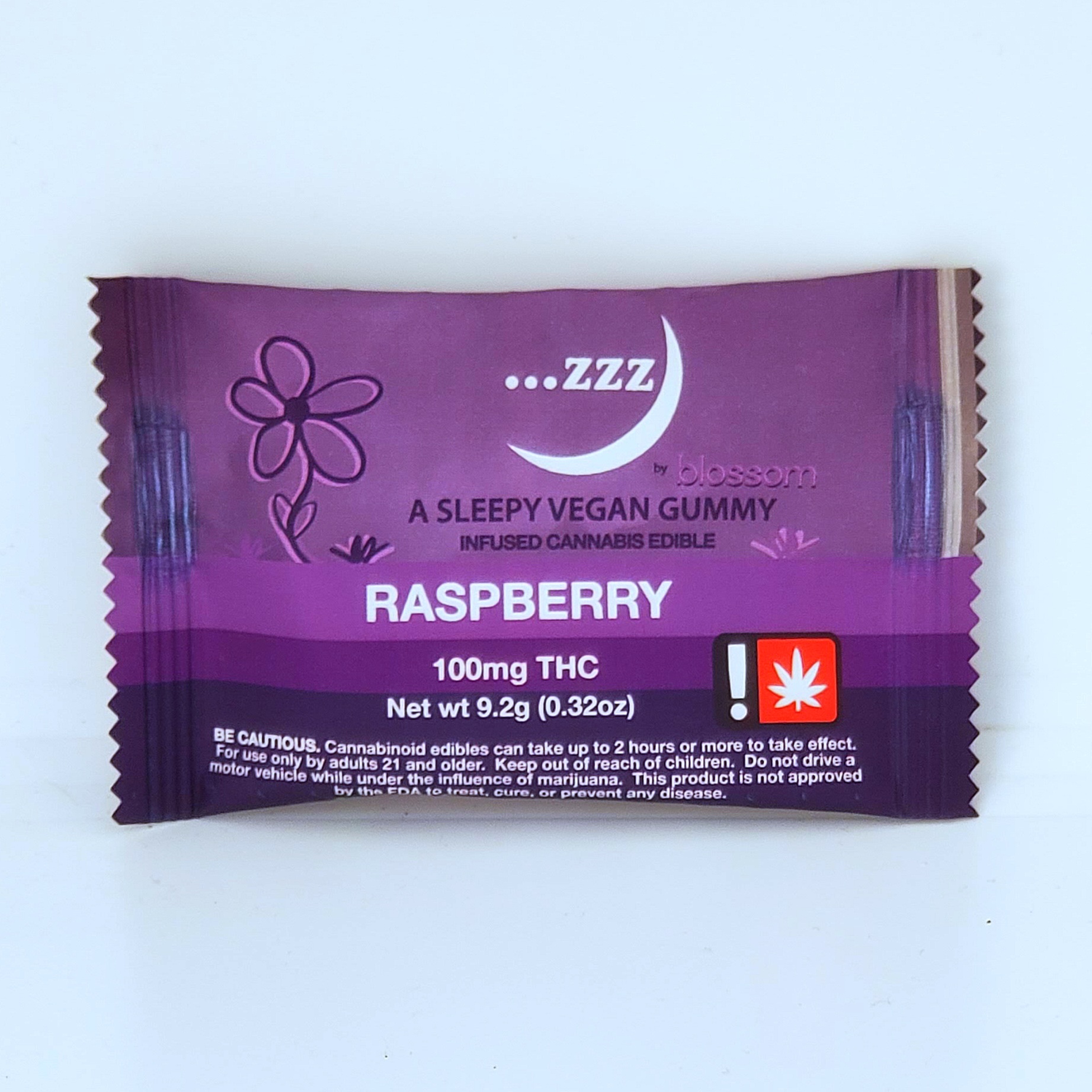 Photograph of product: Blossom - 100mg ...Zzz Raspberry Gummy