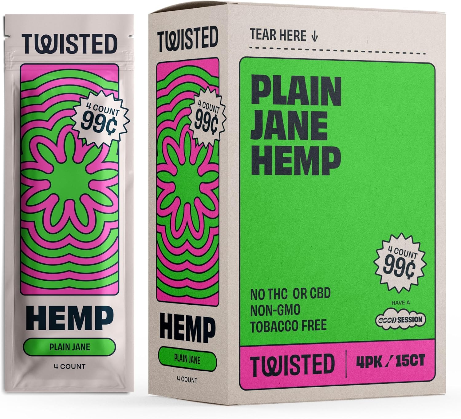 Photograph of Product: Twisted Hemp Wrap // Plain