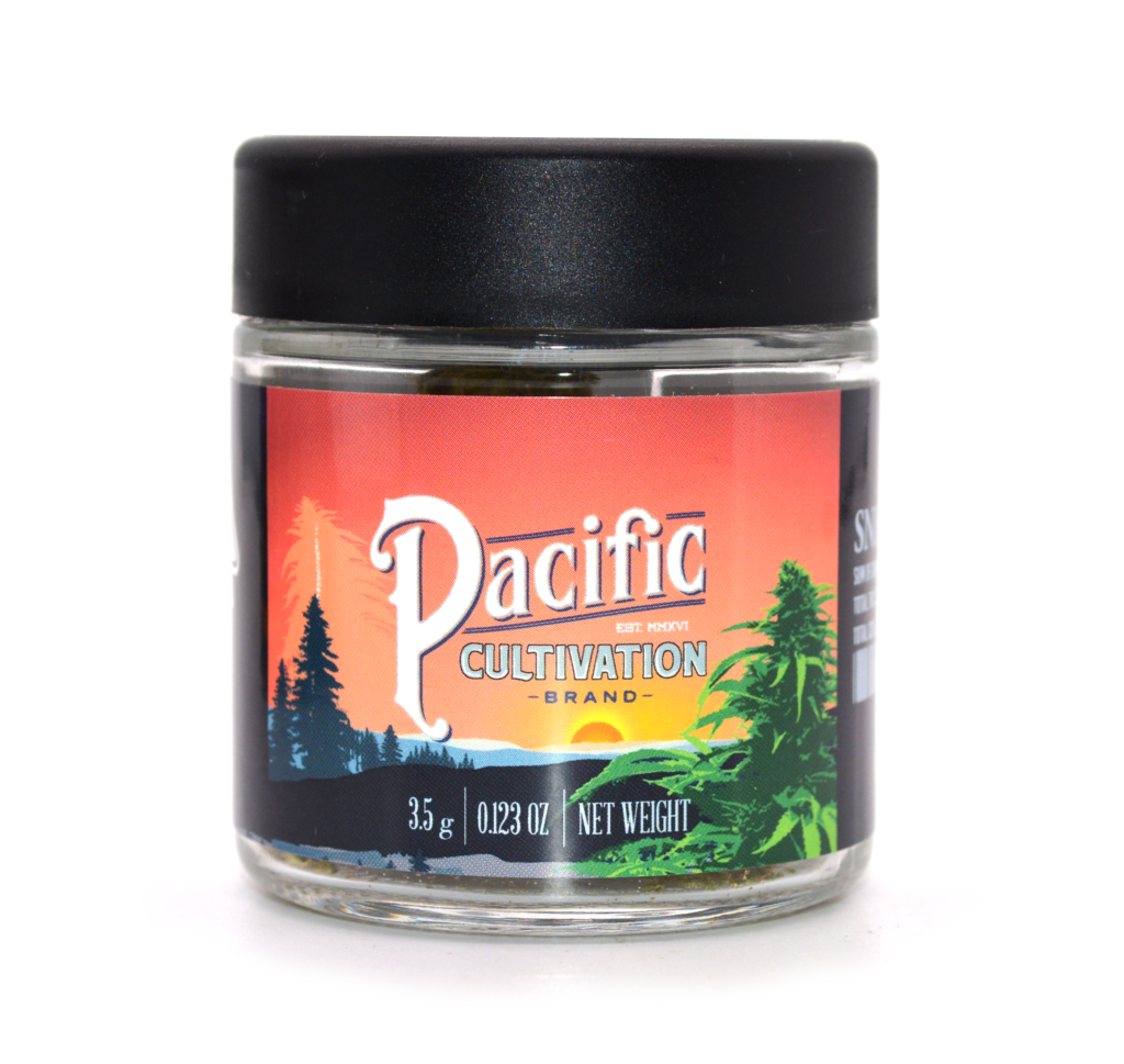 Photograph of product: Pacific Cultivation Sungrown 3.5g Eighth - Sherbanger (H)