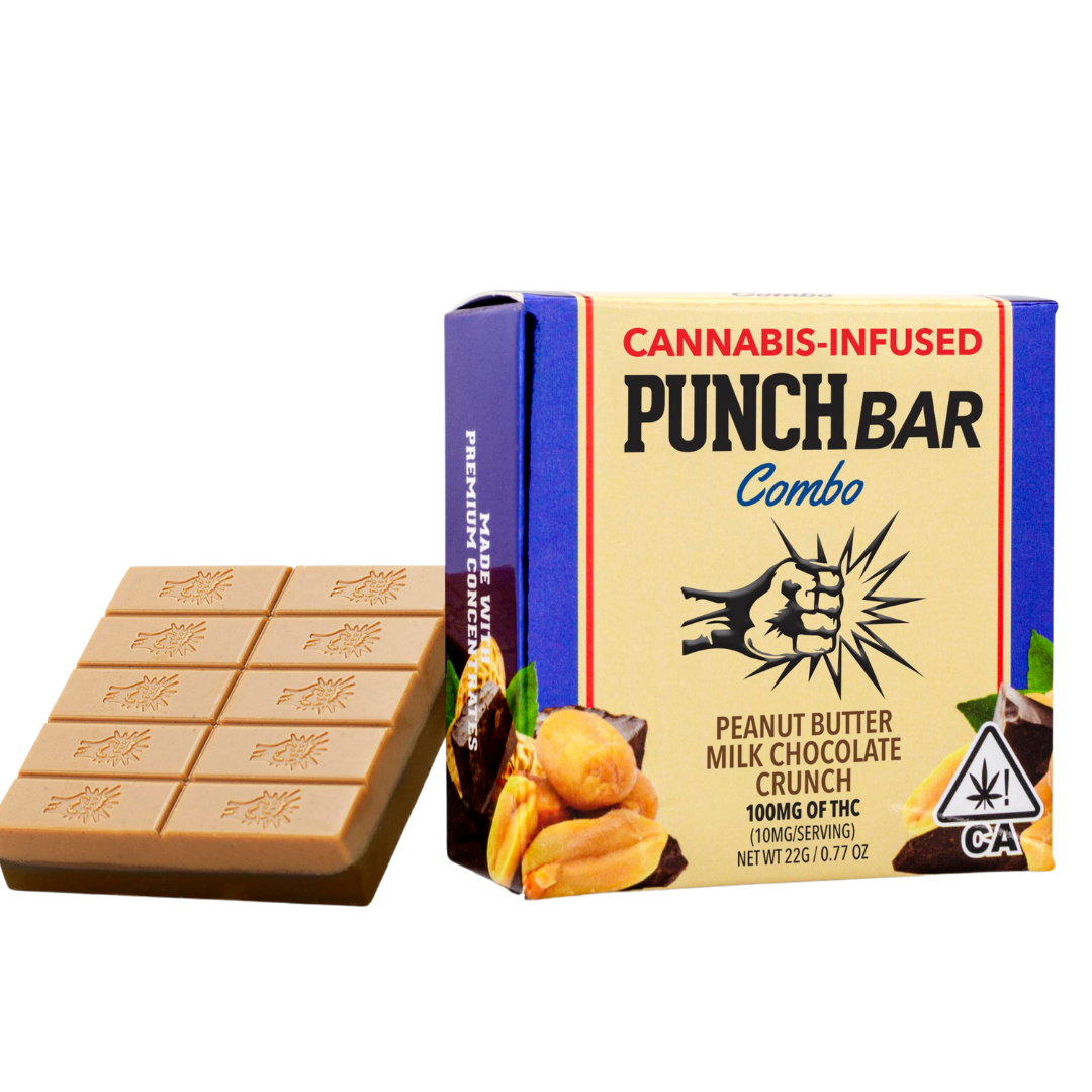 Photograph of product: PEANUT BUTTER MILK CHOCOLATE CRUNCH SOLVENTLESS ROSIN BAR