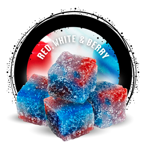 Photograph of product: Ozone | Red, White & Berry (H) Soft Chews | 10 Pack (100mg)
