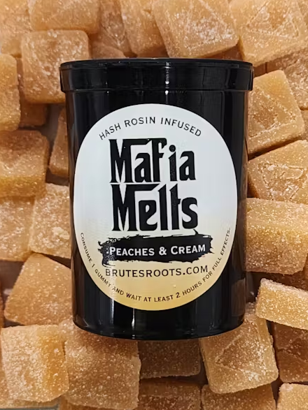 Photograph of product: Mafia Melts Edibles 10pk/100mg- Peaches & Cream (au chocolat Rosin)
