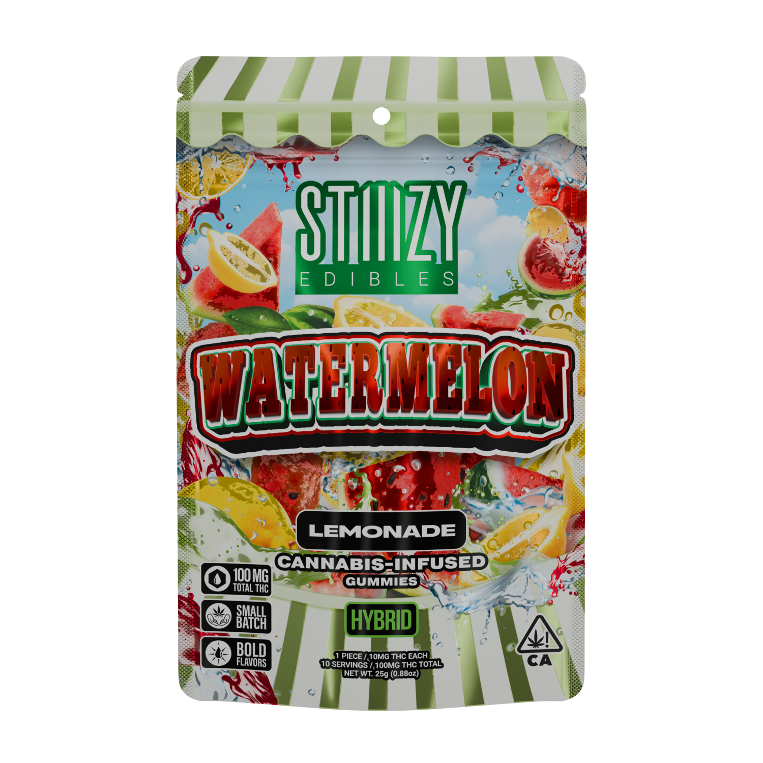 Photograph of product: Watermelon Lemonade - 100mg - 10ct Gummies