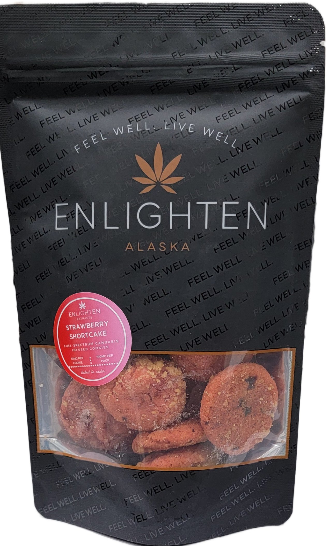 Photograph of product: Cookies 100mg Strawberry Shortcake