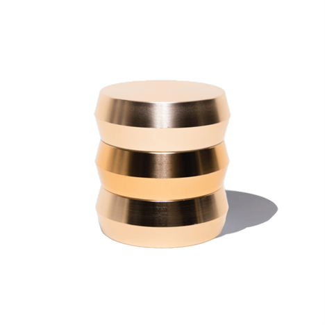 Photograph of product: Gilded 3-Piece Gold 75mm Grinder